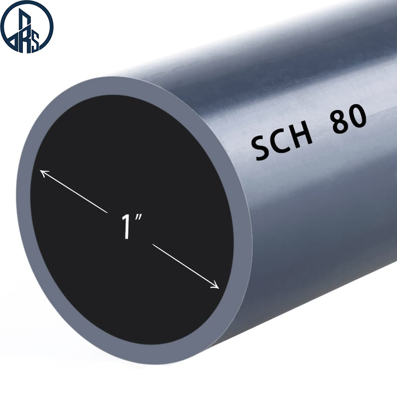 Ruisong Heavy-Wall SCH80 UPVC Pipe for Corrosive Industrial Fluids