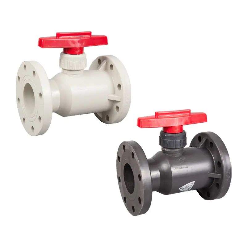plastic ball valve upvc cpvc pph pvdf flange ball valve manual ball valve