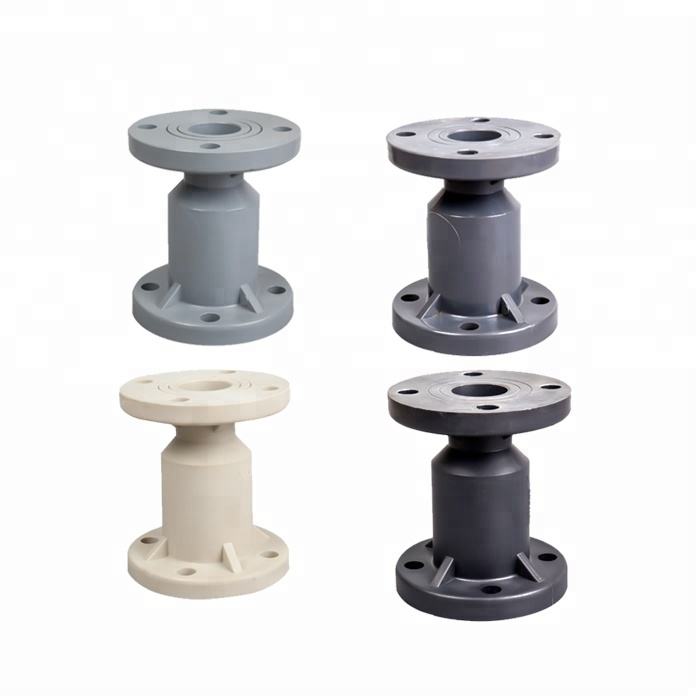 frpp pvdf cpvc upvc pph pvc ball check valve, non return valve