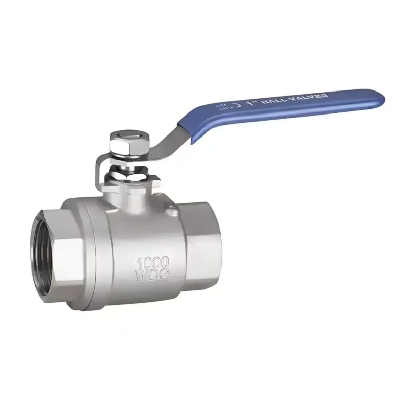 Stainless steel 304 two-piece ball valve