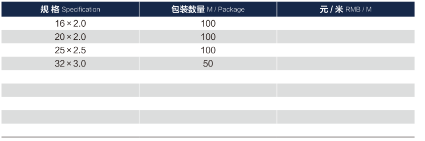 aluminum plastic composite pipe (gas specific)